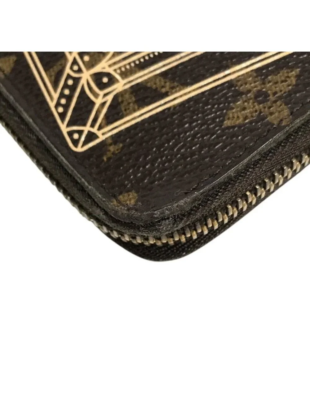 Louis Vuitton Wallet Zippy Monogram Canvas Brown